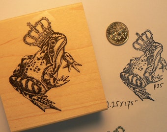 P35  Frog prince rubber stamp