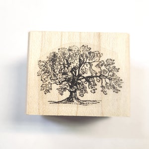 P24 rubberen stempel miniatuur boom WM 1 x 0,7