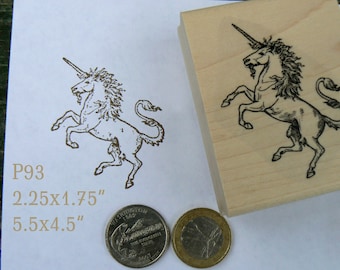 P93 Unicorn rubber stamp