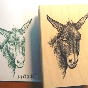 Donkey rubber stamp WM P10