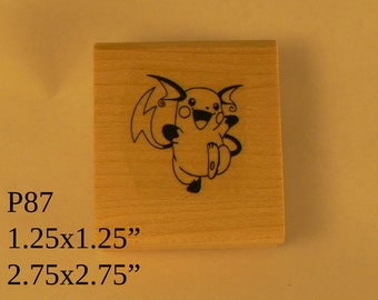 P87 Pikachu rubber stamp