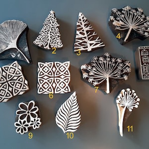 Indian Rosewood Large carved stamps - Pick a style!