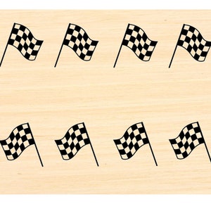 P123 Racing Flaggen Bordüre Stempel - 2 Stempel
