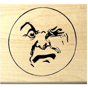 P119 Wütender Mond Stempel Stempel