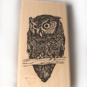 P39 Eule auf Ast Stempel