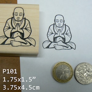 P101 Buddha Rubber Stamp