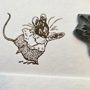 Peter konijnenmuis met koekjesrubberen stempel