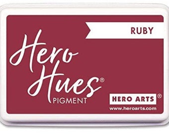 Hero Hues Pigment Ink Pad Ruby Red