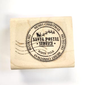 Carimbo do Papai Noel - Carimbo de borracha Ho Ho Ho P62