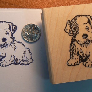 Little puppy rubber stamp WM P26