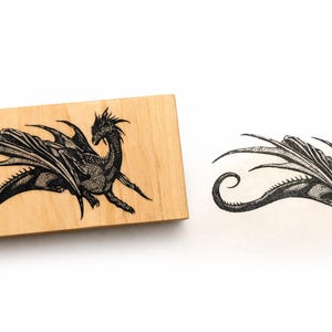 Dragon rubber stamp P92