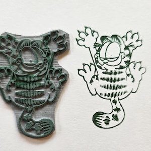 Rubberstempel grappige kat