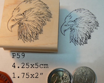 P59 Eagle rubber stamp