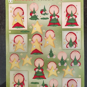 Niño navideño vintage con árbol: arte 3D recortado con papel, papel para hacer tarjetas de felicitación