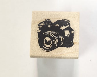P24 Miniature photo camera rubber stamp WM