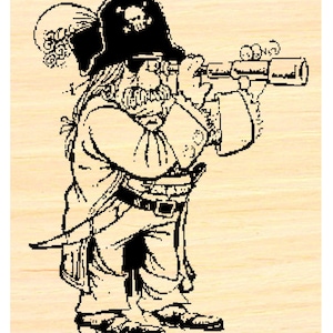 P41 Pirate  rubber stamp WM