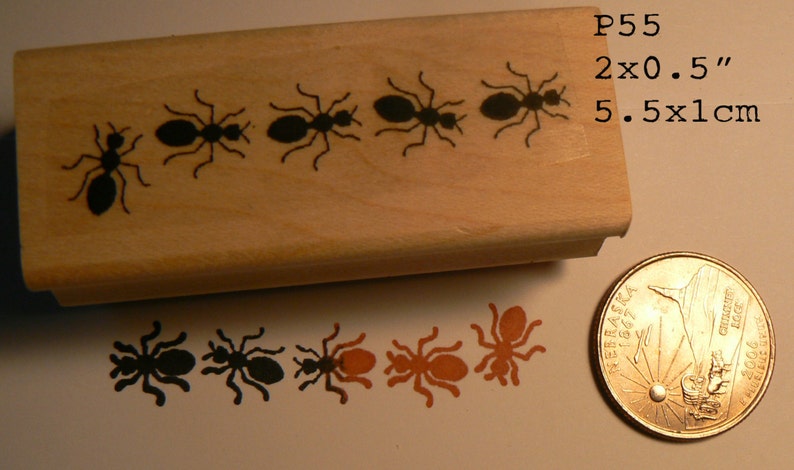Ants rubber stamp WM P55