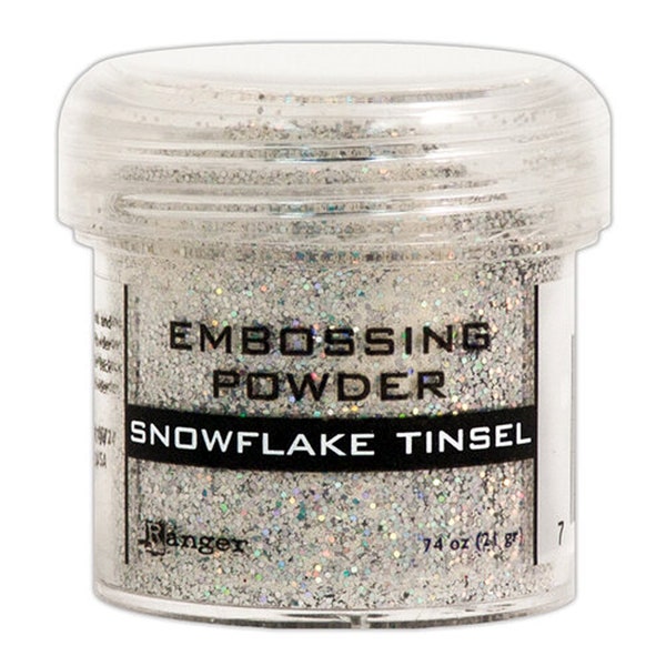 Embossing powder - Snowflake tinsel glitter by Ranger