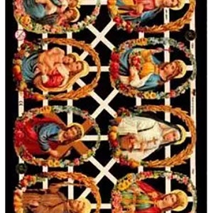 Wunderschönes altes Reliefpapier 7334