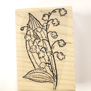 Tampon en caoutchouc fleurs de muguet WM P21