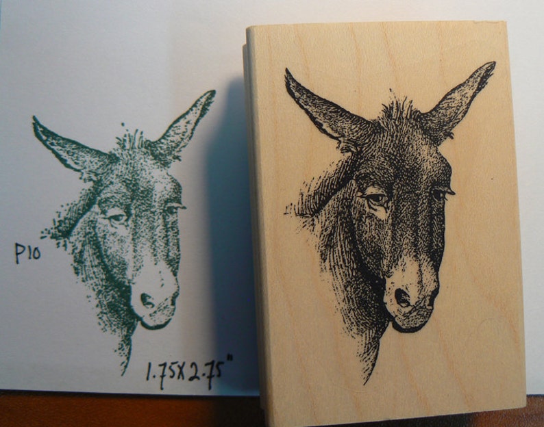 Donkey rubber stamp WM P10