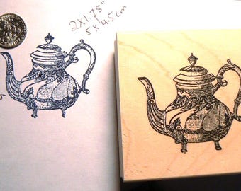Teekanne Stempel Holz montiert P25