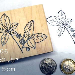 P106 Blackberry brambler rubber stamp