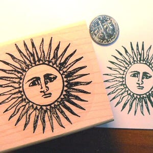 Sun - Celestial rubber stamp P34