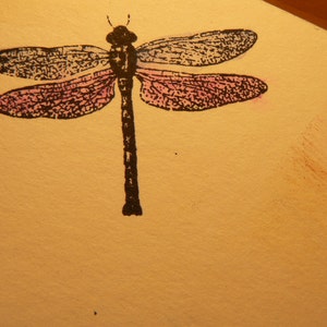 Dragonfly rubber stamp P11 image 3