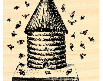 P39 Beehive  rubber stamp