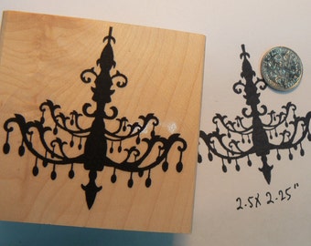 Chandelier rubber stamp P20