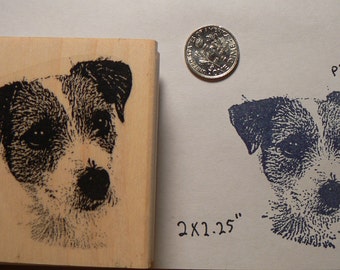 Jack Russell Terrier rubberen stempel WM P28