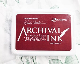 Archival ink pad- Mulberry - great for fabric