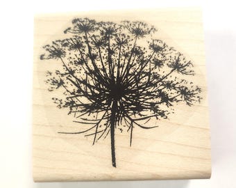P57 Queen Ann's lace flower rubber stamp