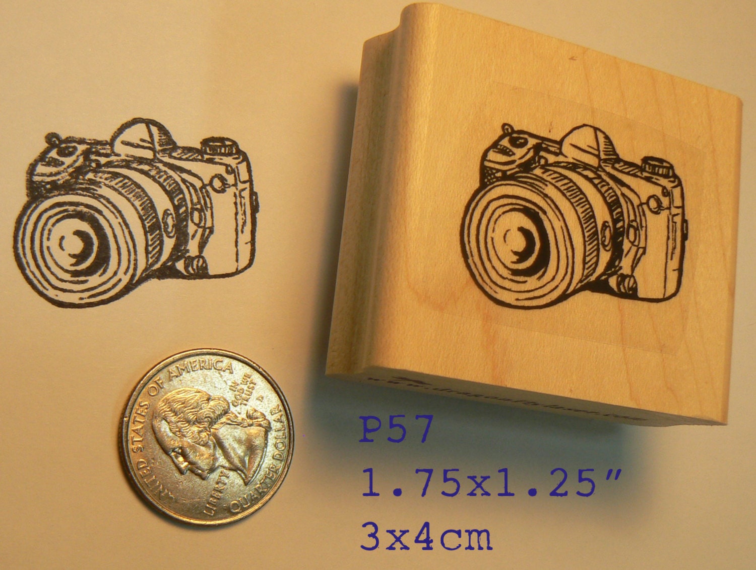 P57 Miniature Camera Rubber Stamp - Etsy