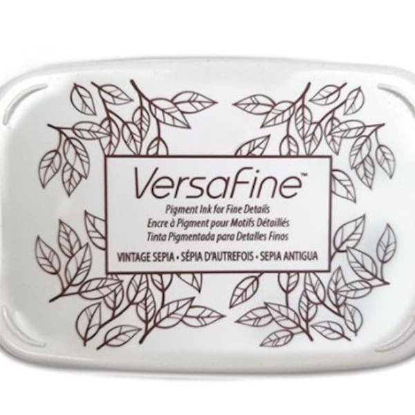 Versafine Sepia colour Ink Pad - Permanent Archival Ink