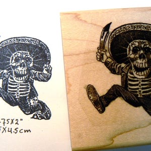P46 Der Tag der Toten, Skelett, Motivstempel
