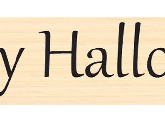 Happy Halloween rubber stamp