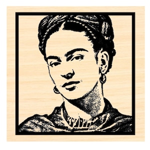 P126 Sello de goma Frida Kahlo