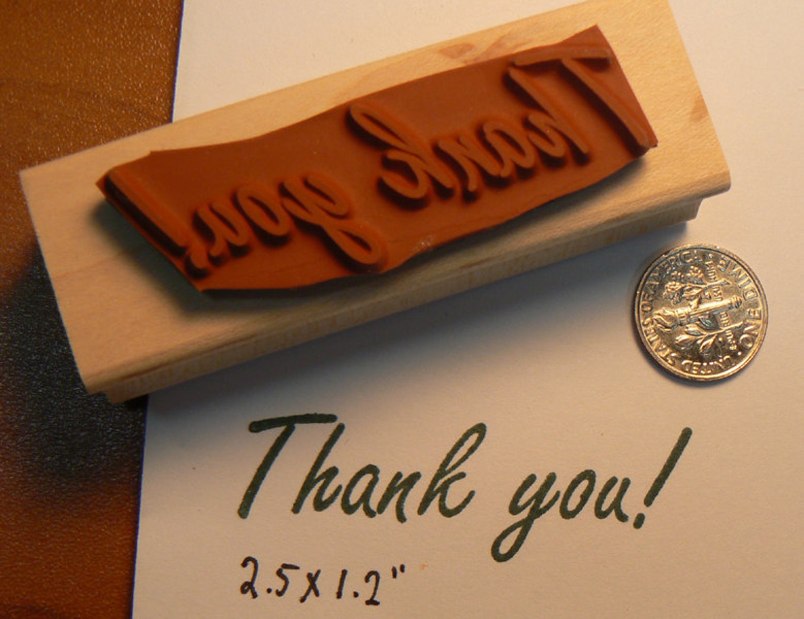Thank You Rubber Stamp P14 - Etsy