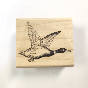 Flying duck rubber stamp WM P49C