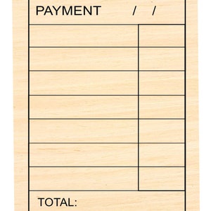 P121 Rubberstempel betalingsbewijs