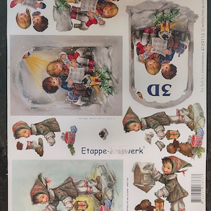 Winterbilder für Kinder - Scherenschnitt 3D Kunst - Grußkarten, die Papier machen