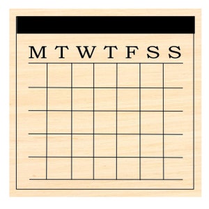 P121 planner grid rubber stamp
