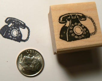 Sello de goma P24 Retro para teléfono, miniatura 0,8x0,8
