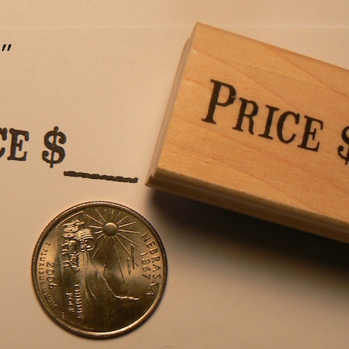 Price With Dollar Sign Rubber Stamp WM P55 Etsy
