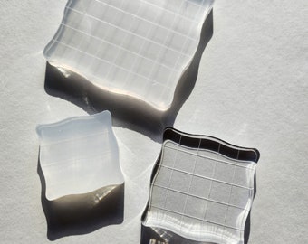 Acrylic grit blocks set- 3 pieces