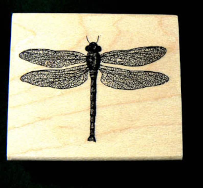 Dragonfly rubber stamp P11 image 1