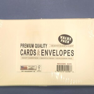 Leader A2 Cartes de voeux avec enveloppes (4,375 x 5,75 po.) 25/pqt