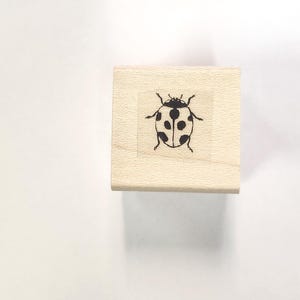 Tampon en caoutchouc miniature coccinelle WM P24